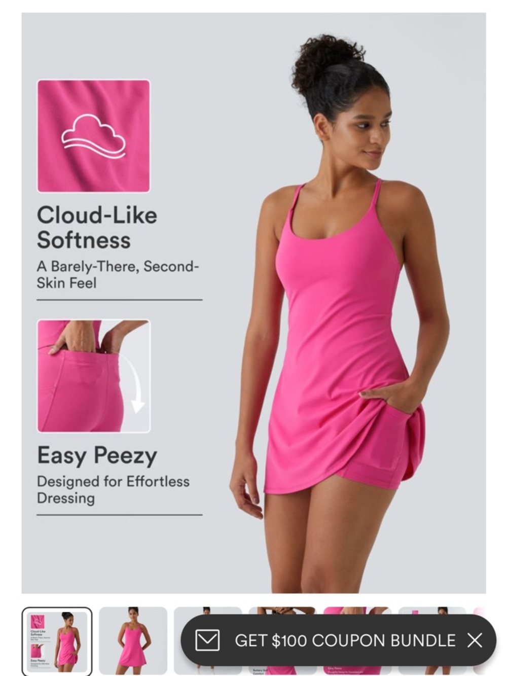 HALARA Pink Mini Dress